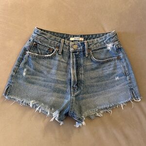 GRLFRND Cindy High Rise Denim Short in wash Nobody Does it Better in size 25